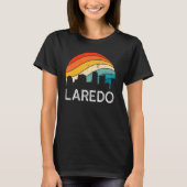 Retro Texas Laredo Skyline Urban Skyscrape T-shirt (Voorkant)