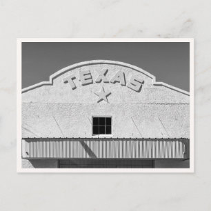 Retro Texas Marfa Bord Zwart & Wit Briefkaart