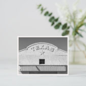 Retro Texas Marfa Bord Zwart & Wit Briefkaart (Staand voorkant)