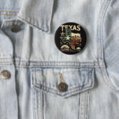 Retro Texas Ronde Button 5,7 Cm (In situ)