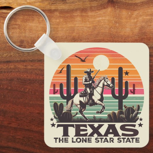 Retro Texas Sleutelhanger (Voorkant)