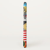 Retro  Texas Sticker Pattern Case-Mate iPhone Case (Achterkant / rechts)