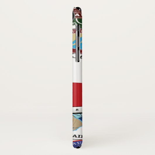 Retro  Texas Sticker Pattern Case-Mate iPhone Case (Achterkant/links)