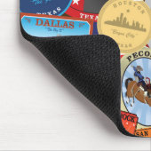 Retro  Texas Sticker Pattern Muismat (Hoek)