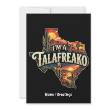Retro Texas woestijn zonsondergang 'Ik ben een Tal
