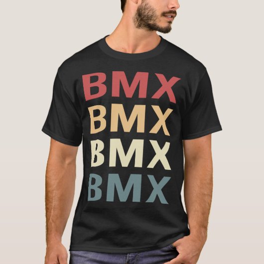 Retro Text BMX T-shirt (Voorkant)