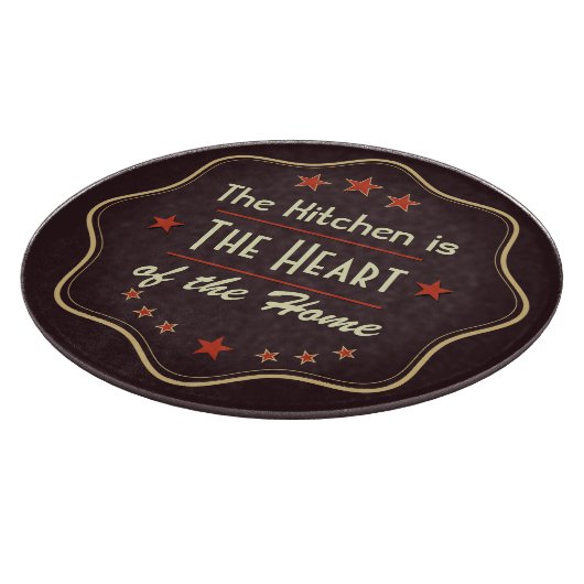 Retro Text Kitchen Quote Snijplank (Hoek)