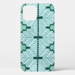Retro textielgaren couching, grafische puls. Case-Mate iPhone case