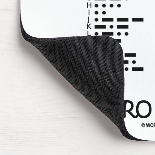 Retro Texting (International Morse Code) Muismat (Hoek)