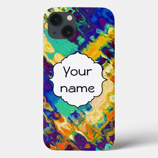 Retro textuur abstract ontwerp Case-Mate iPhone case (Achterkant)