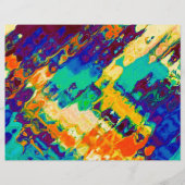 Retro textuur abstract ontwerp flyer (Achterkant)