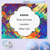 Retro textuur abstract ontwerp flyer (Enkel)