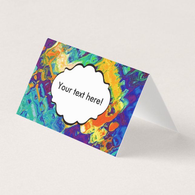 Retro textuur abstract ontwerp kaart (Voorkant)