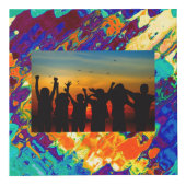 Retro textuur abstract ontwerp kubus (Rechts)