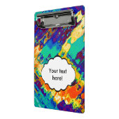 Retro textuur abstract ontwerp mini klembord (Angled2)