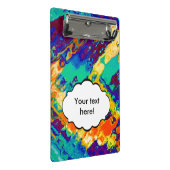 Retro textuur abstract ontwerp mini klembord (Schuin)