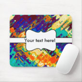 Retro textuur abstract ontwerp muismat (Met muis)