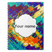 Retro textuur abstract ontwerp notitieboek (Voorkant)