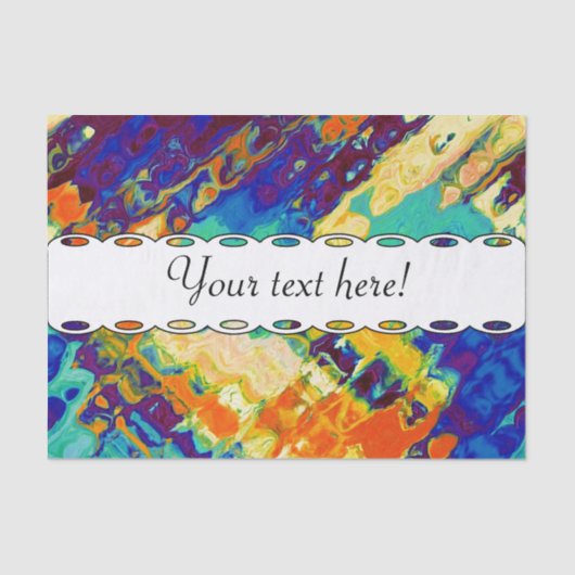 Retro textuur abstract ontwerp tissuepapier (Voorkant)