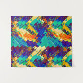 Retro textuur abstract ontwerp wandkleed (Voorkant (horizontaal))