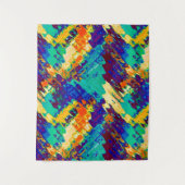 Retro textuur abstract ontwerp wandkleed (Voorkant)