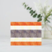Retro Thailand vlag Briefkaart (Staand voorkant)