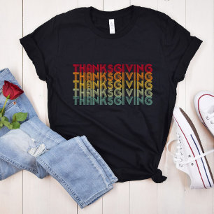 Retro Thanksgiving 70s  T-shirt