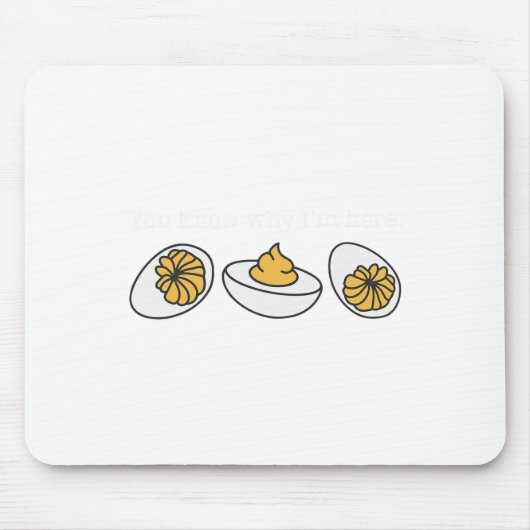 Retro Thanksgiving Diner Je weet waarom ik hier be Muismat (Voorkant)