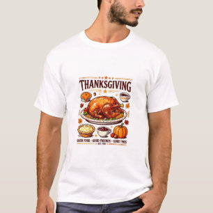 Retro Thanksgiving Diner – Klassiek Amerikaanse Oo T-shirt