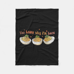 Retro Thanksgiving Je weet waarom ik hier ben Duiv Fleece Deken