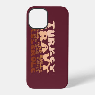 Retro Thanksgiving kalkoen jus bonen en rollen iPhone 12 Pro Hoesje