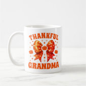 Retro Thanksgiving Oma Coquette Bow Koffiemok (Links)