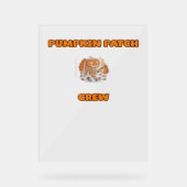 Retro Thanksgiving Turkije – Herfst Harvest Design Acryl Bord (Voorkant)