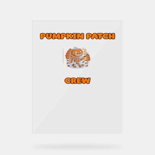 Retro Thanksgiving Turkije – Herfst Harvest Design Acryl Bord (Voorkant)