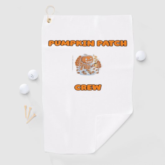 Retro Thanksgiving Turkije – Herfst Harvest Design Golfhanddoek (Insitu)