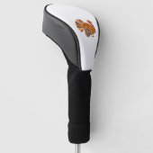 Retro Thanksgiving Turkije – Herfst Harvest Design Golfheadcover (Schuin)