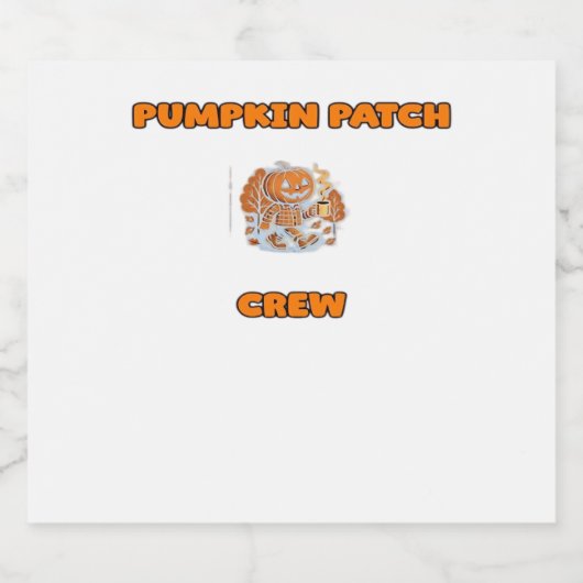 Retro Thanksgiving Turkije – Herfst Harvest Design Sparkling Wijnetiket (Enkel label)