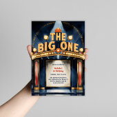 Retro The Big One Hollywood Theatre 1e verjaardag Kaart