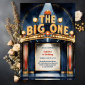 Retro The Big One Hollywood Theatre 1e verjaardag Kaart
