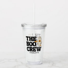 Retro The Boo Crew Griezelen Halloween Acryl Drinkbeker