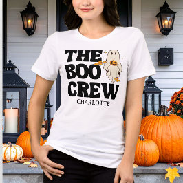 Retro The Boo Crew Griezelige Halloween Tri-Blend Shirt