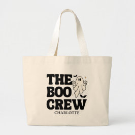  Retro The Boo Crew Spooktacular Halloween Grote Tote Bag