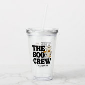  Retro The Boo Crew Spooky Halloween Acryl Drinkbeker (Achterkant)