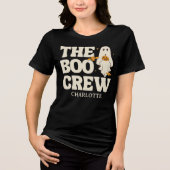  Retro The Boo Crew Spooky Halloween Tri-Blend Shirt (Voorkant)