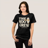  Retro The Boo Crew Spooky Halloween Tri-Blend Shirt (Voorkant volledig)