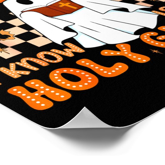 Retro The Only Ghost I Know Is The Holy Christian  Poster (Hoek)