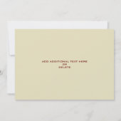 Retro Theater Film Ticket Stub Geef Twee Bruiloft  Kaart (Achterkant)