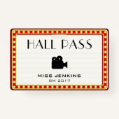 Retro Theater Markie Teken Studentenzaalpas Badge (Voorkant)