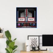 Retro Theater Poster (Thuiskantoor)