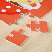 Retro thee  theekbekers legpuzzel (Zijkant)